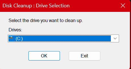 Select files to delete in Disk Cleanup including temp files and recycle bin in Windows 10/11