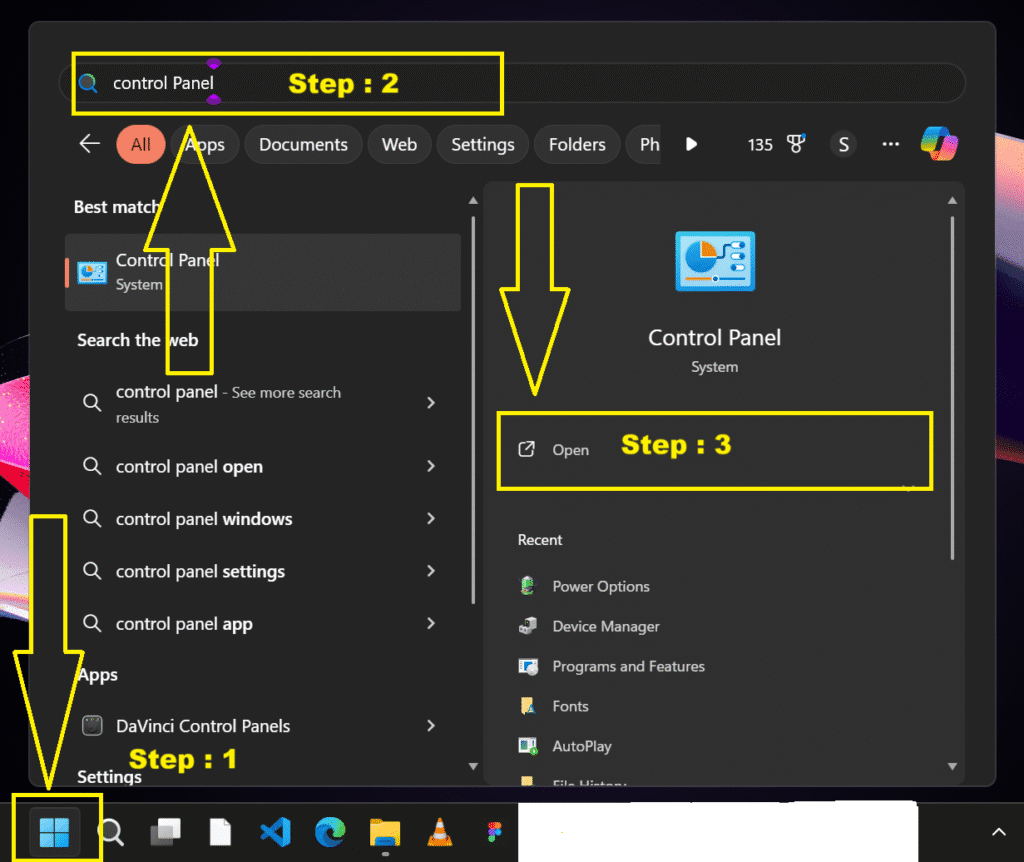 Turn off USB Selective Suspend in Power Settings to fix USB device not recognized error