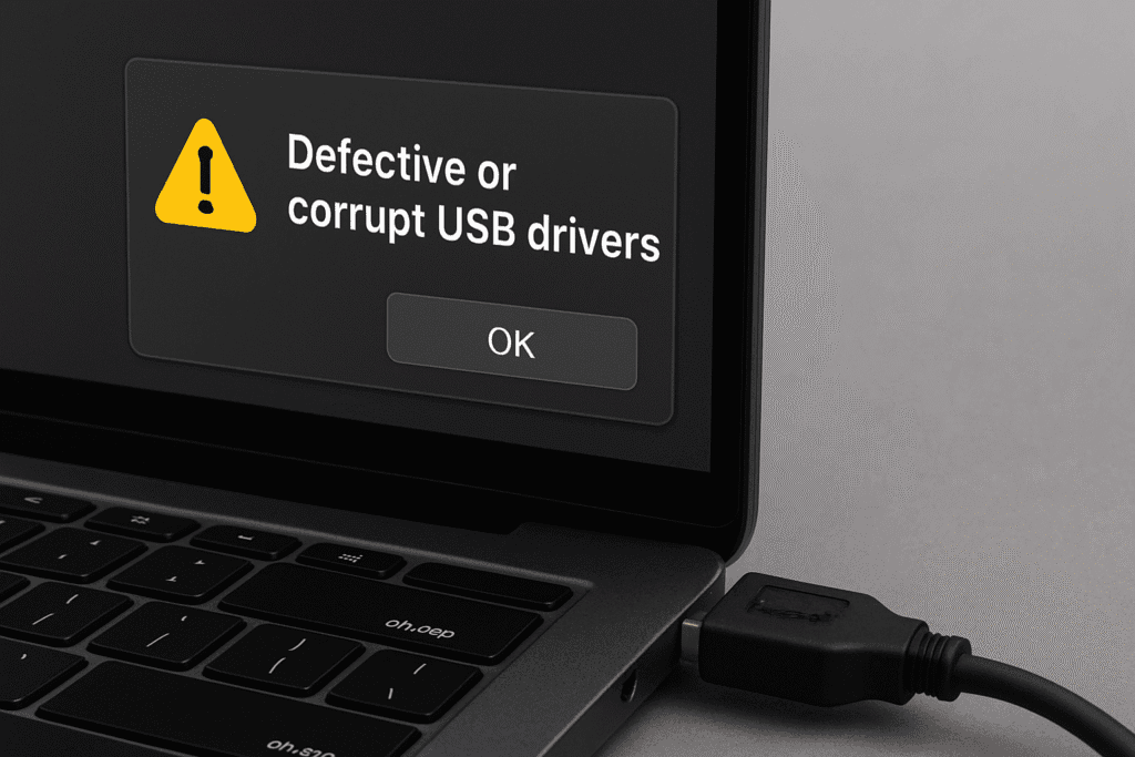 USB Device Not Recognized error