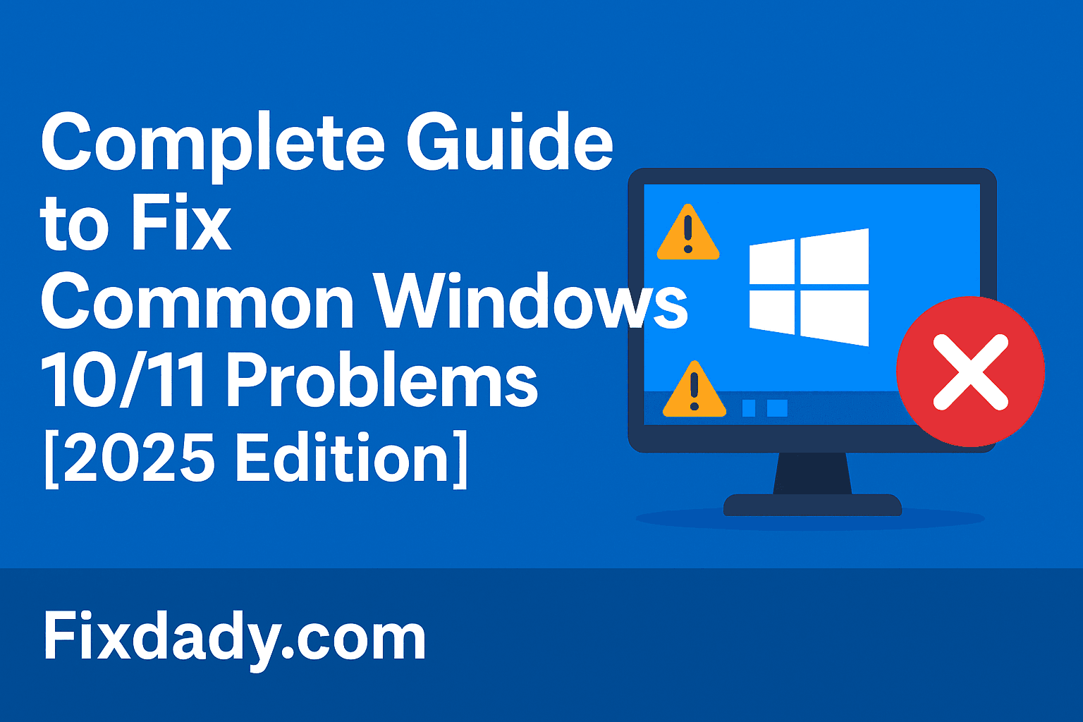 Step-by-Step Guide to Fix Common Windows 10/11 Problems