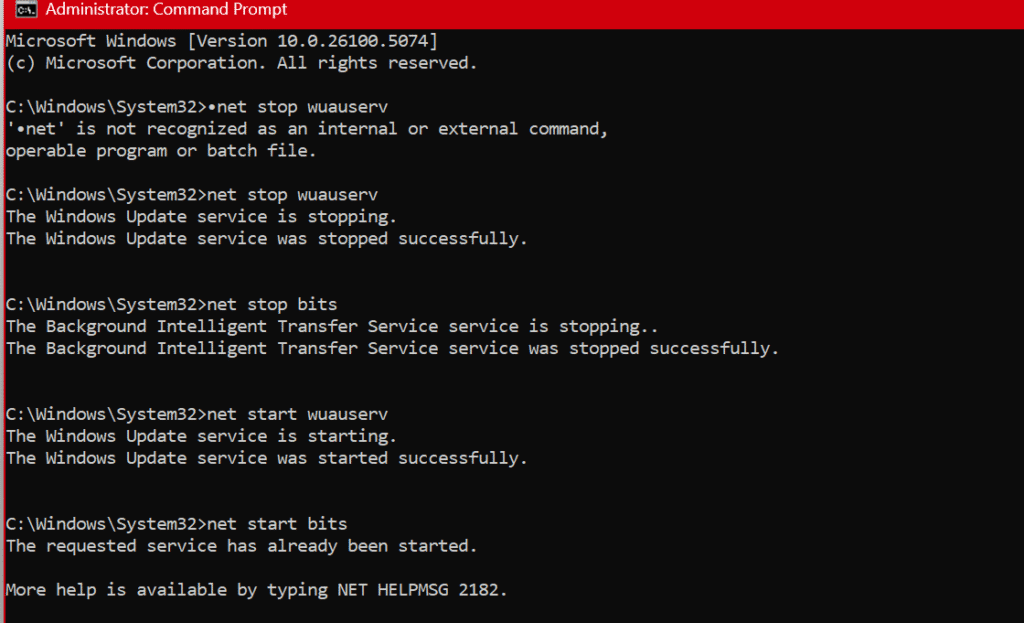 Windows 10/11 SoftwareDistribution folder used for Windows Update cache