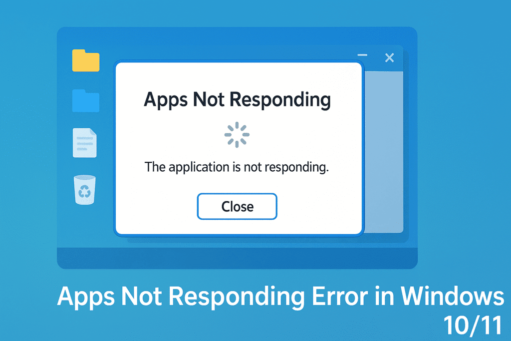 Apps Not Responding error in Windows 10/11 - Step-by-step fix guide