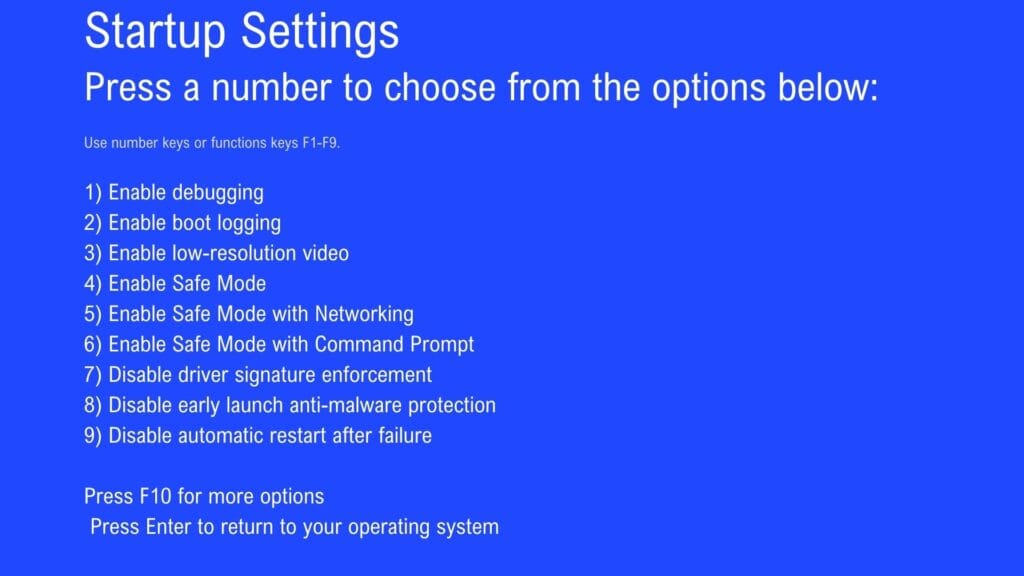 Restart Your PC in Safe Mode to Fix Black Screen Problem in Windows 10/11